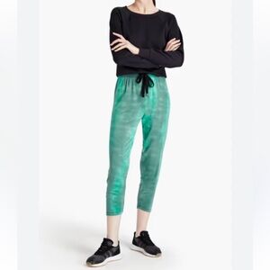 NWT! Splits59 reena sweatpants green tie dye